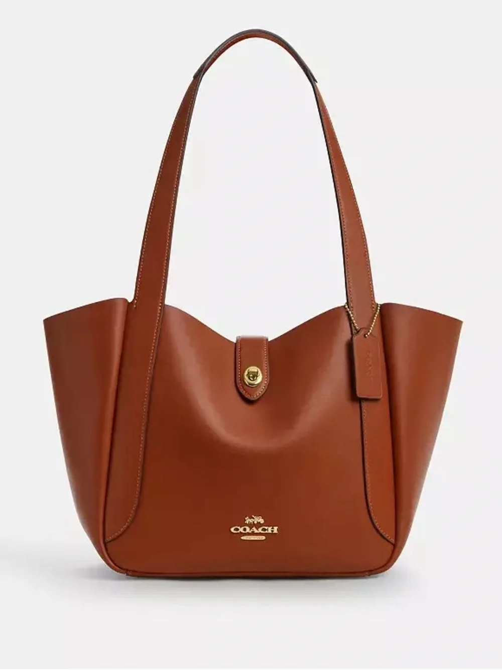 ‼️Coach Hadley Turnlock Leather Shoulder  Bag Tote
